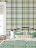 Galerie Red Spring Blossom Plaid Wallpaper 10M x 53cm