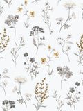 Galerie silver grey spring blossom botanical wallpaper 10m, imported from the UK