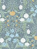 Galerie Blue Sommarang floral print wallpaper 10M (British brand)