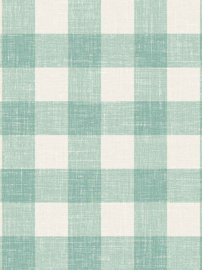 Galerie Blue French Country Plaid wallpaper 10M, UK version