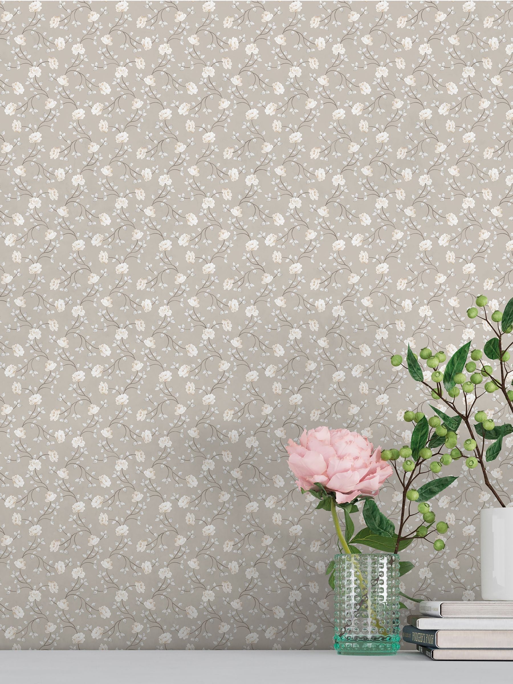Galerie Blue Spring Blossom Floral Print Wallpaper 10m