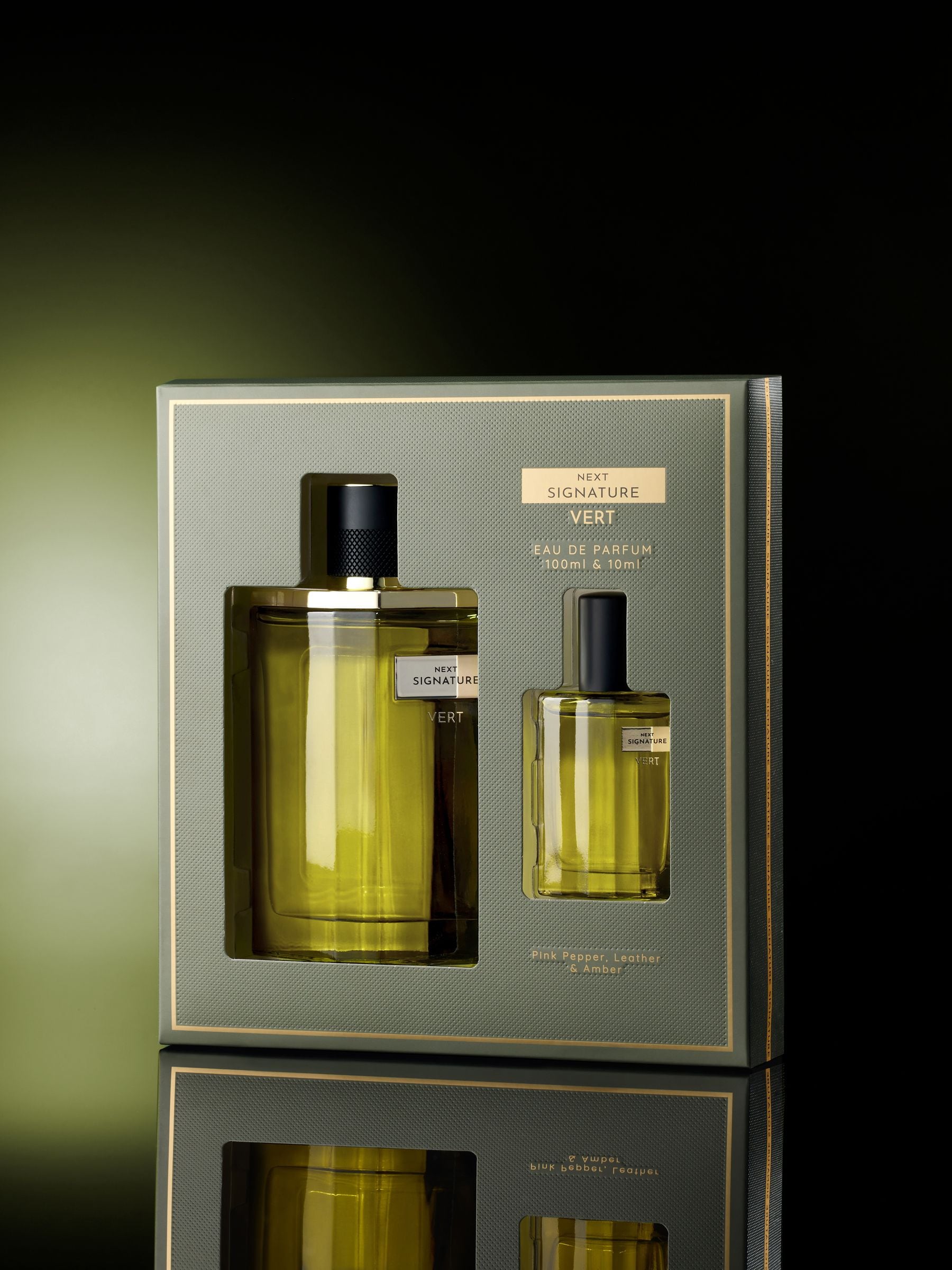 Signature Vert Eau de Parfum gift set 100ml and 10ml, UK version