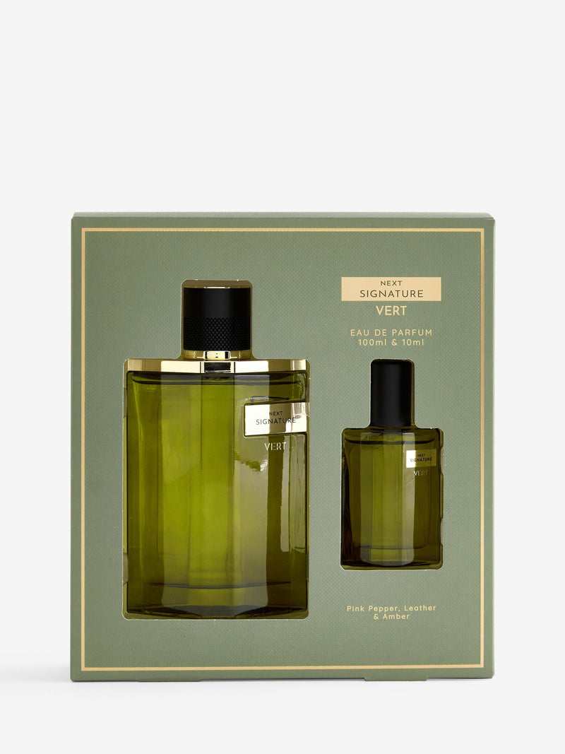 Signature Vert Eau de Parfum gift set 100ml and 10ml, UK version