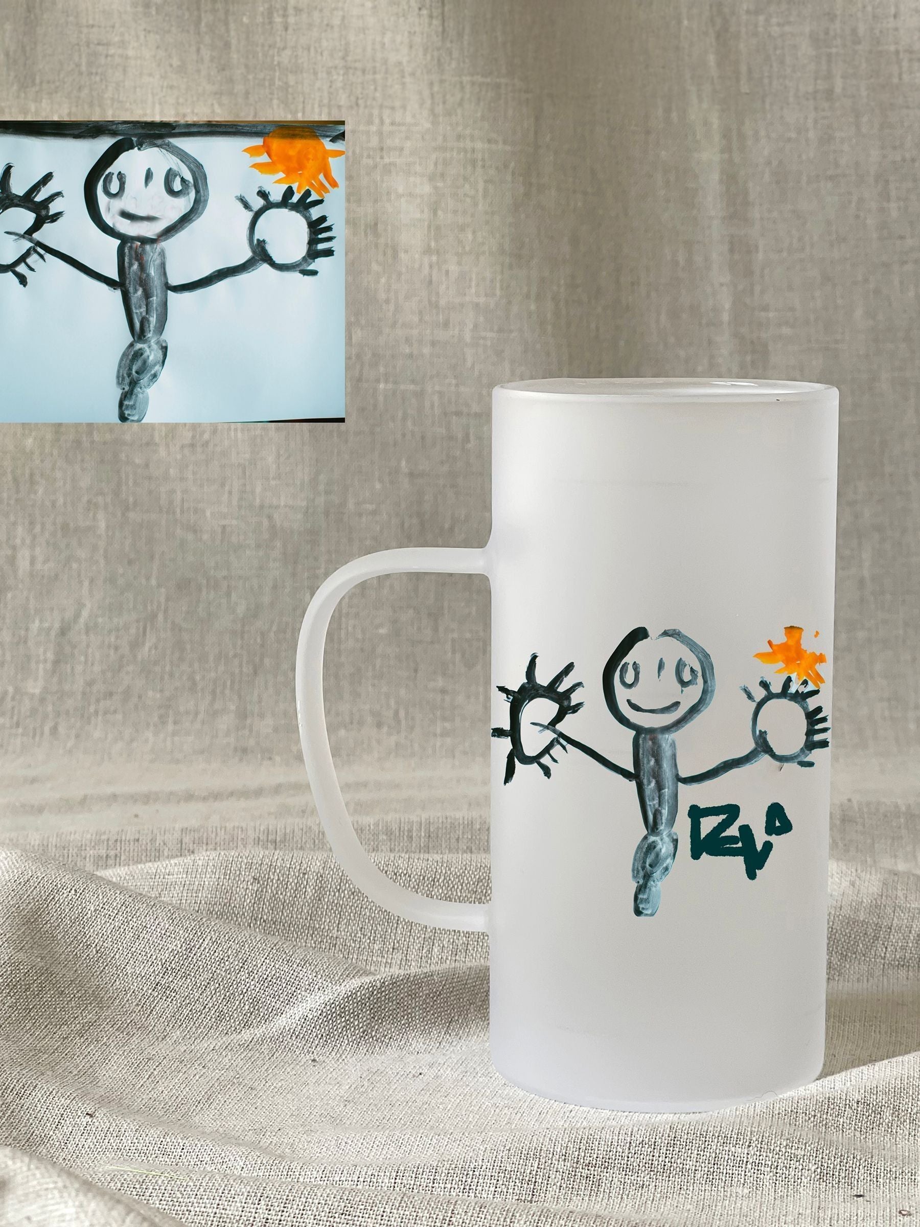 Solesmith personalised frosted beer stein, imported from the UK