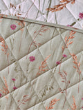 Catherine Lansfield brushed cotton bedspread floral print, imported from the UK
