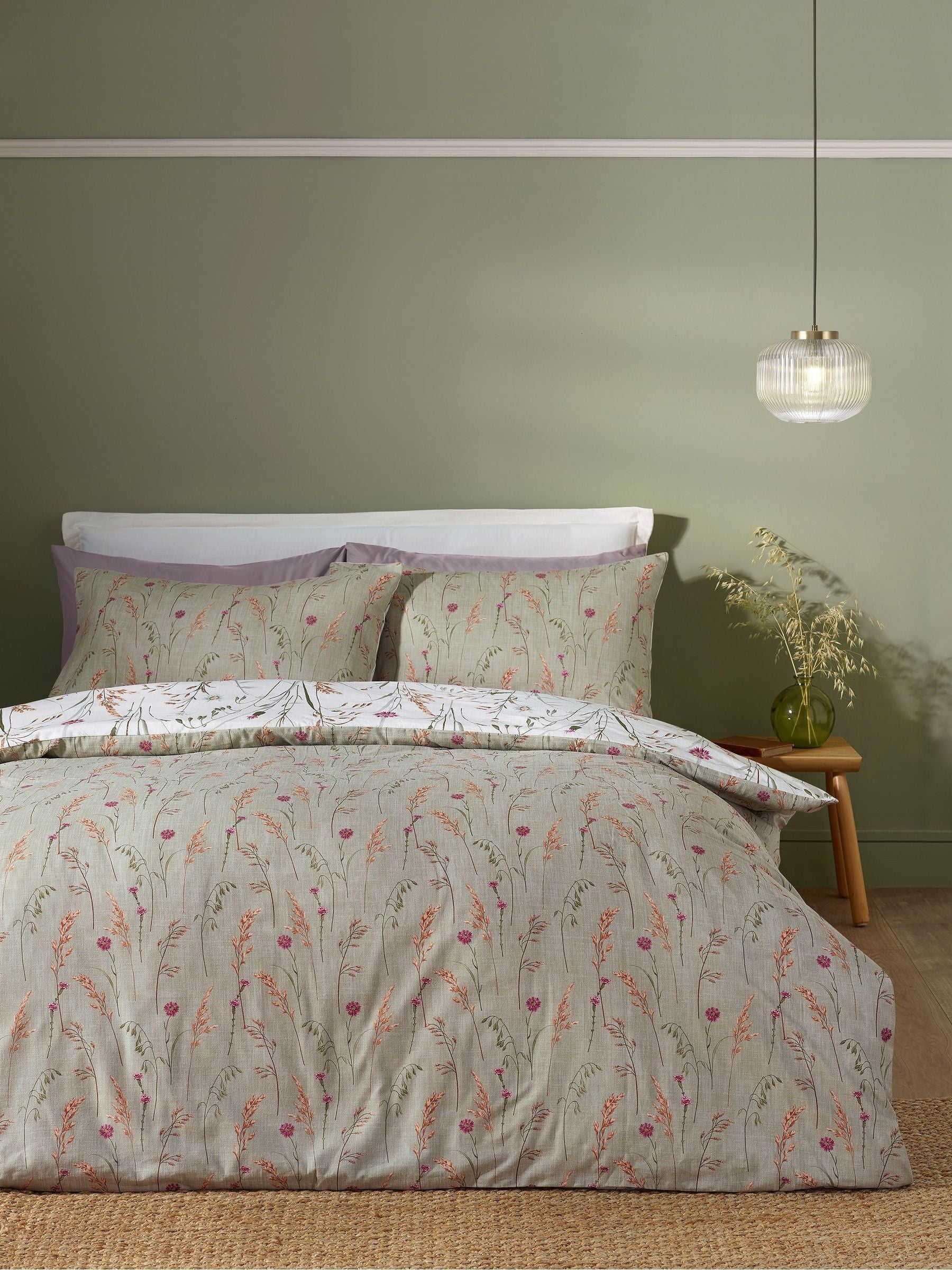 Catherine Lansfield Grasmere Floral Brushed Cotton Duvet Set - British product