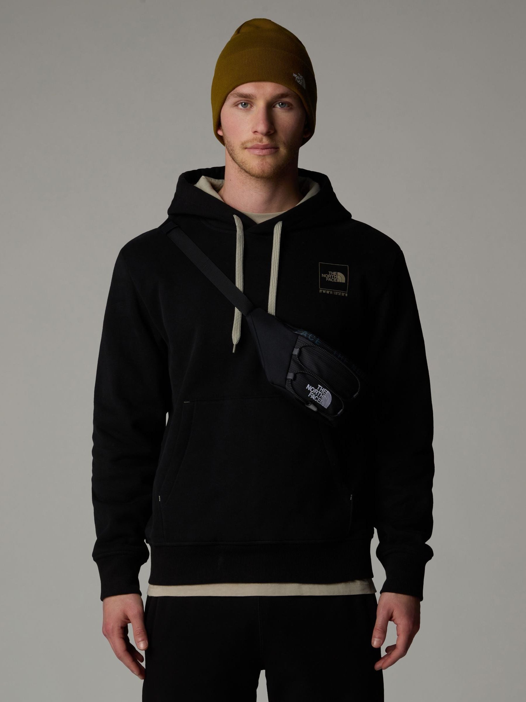 The North Face Jester lumbar cross-body bag black 28cm (British brand)