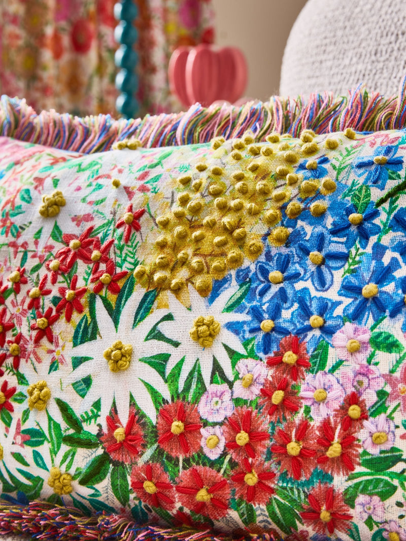 Lucy Tiffney floral cushion 30x50cm (British brand)