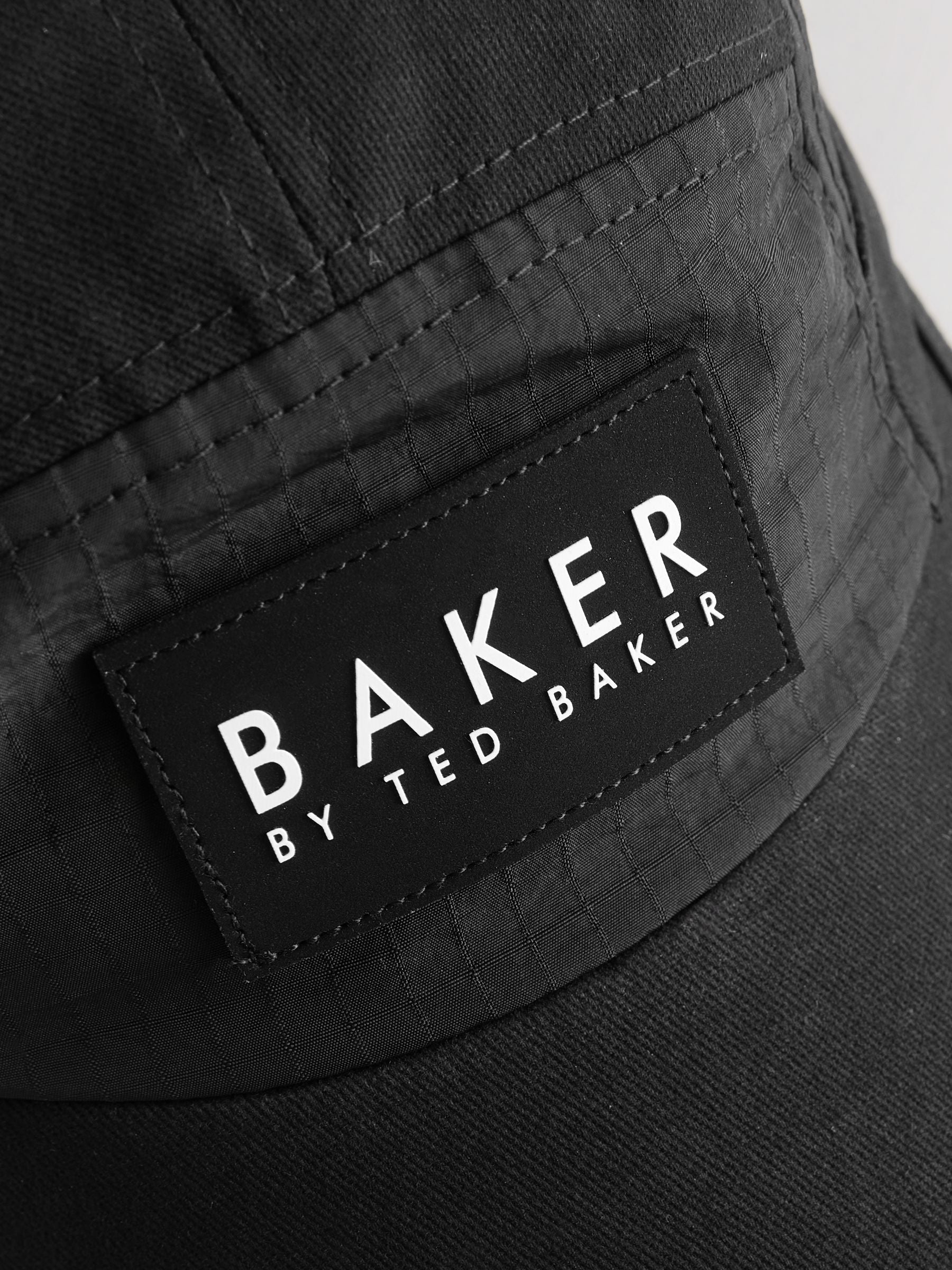 Baker by Ted Baker black baseball cap with neoprene logo - British product