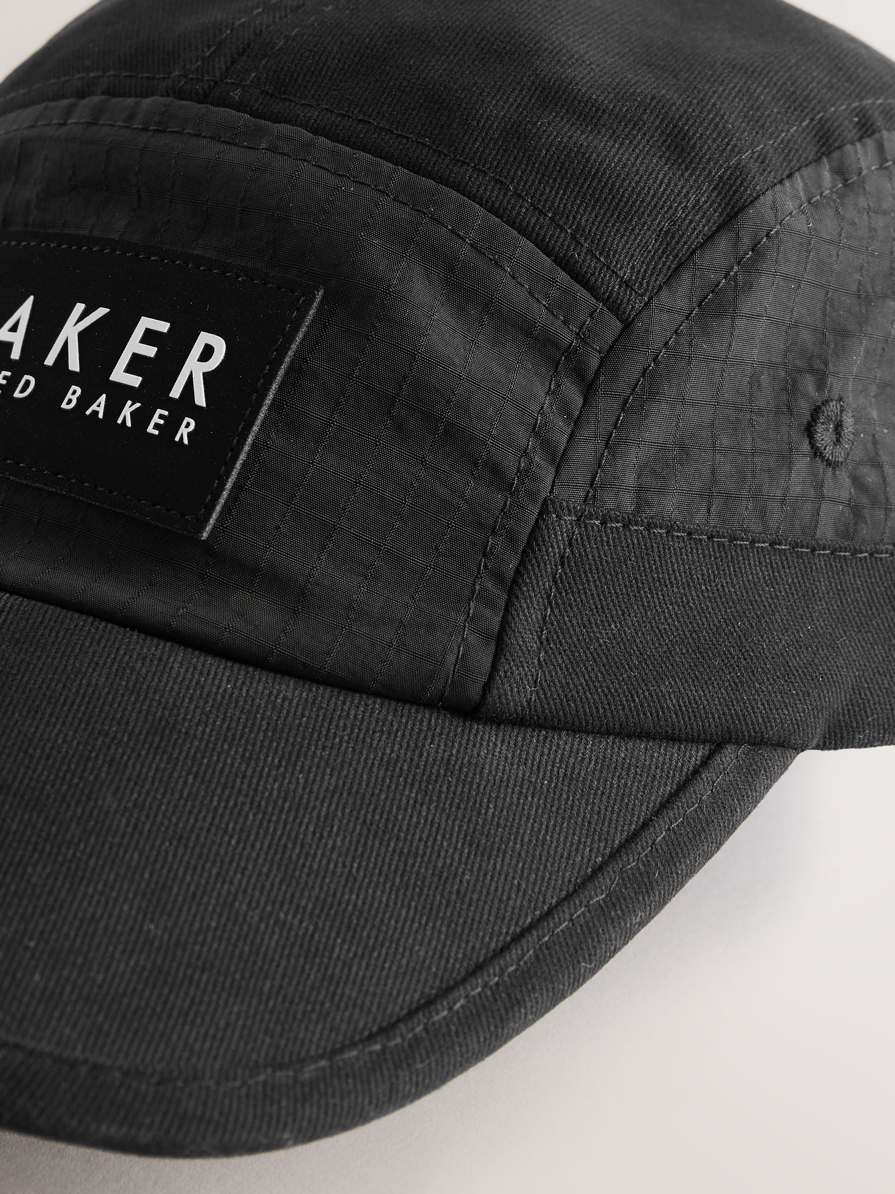 Baker by Ted Baker black baseball cap with neoprene logo - British product