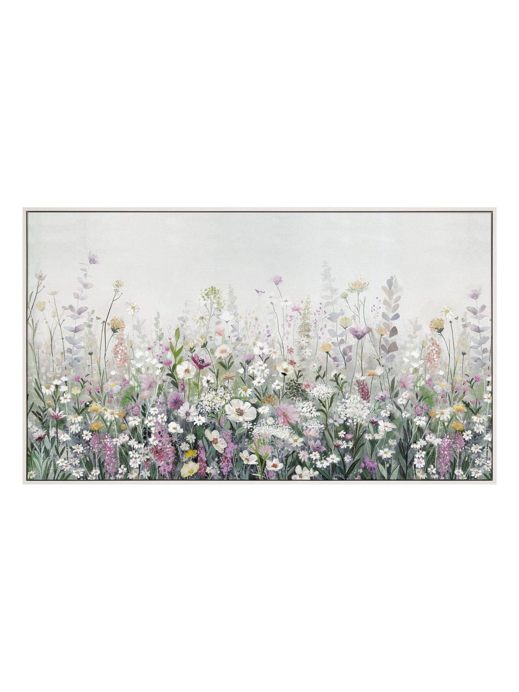 Art Marketing multicoloured floral cascade wall art imported from the UK