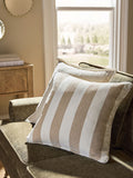 Chenille Stripe Cushion Sage Green 50 x 50cm
