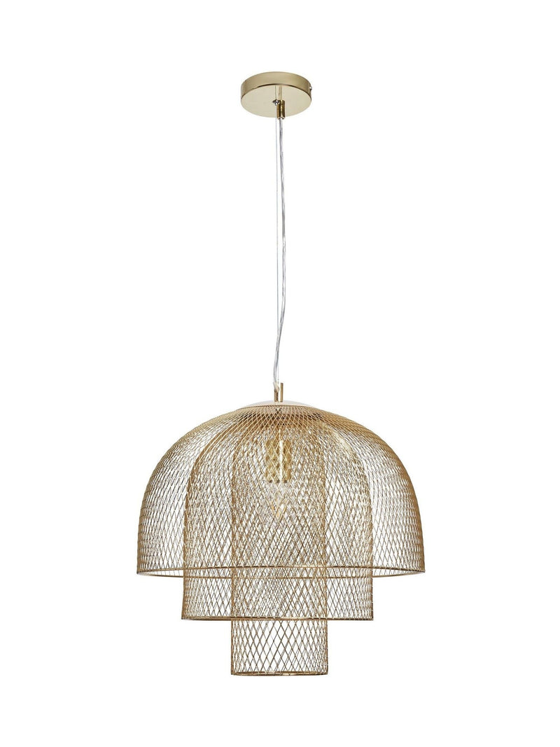 BHS Gold Georgia Mesh Pendant Light (British brand)