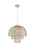 BHS Gold Georgia Mesh Pendant Light (British brand)