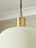 BHS Dale Galley ceiling pendant satin ivory ant brass - British product