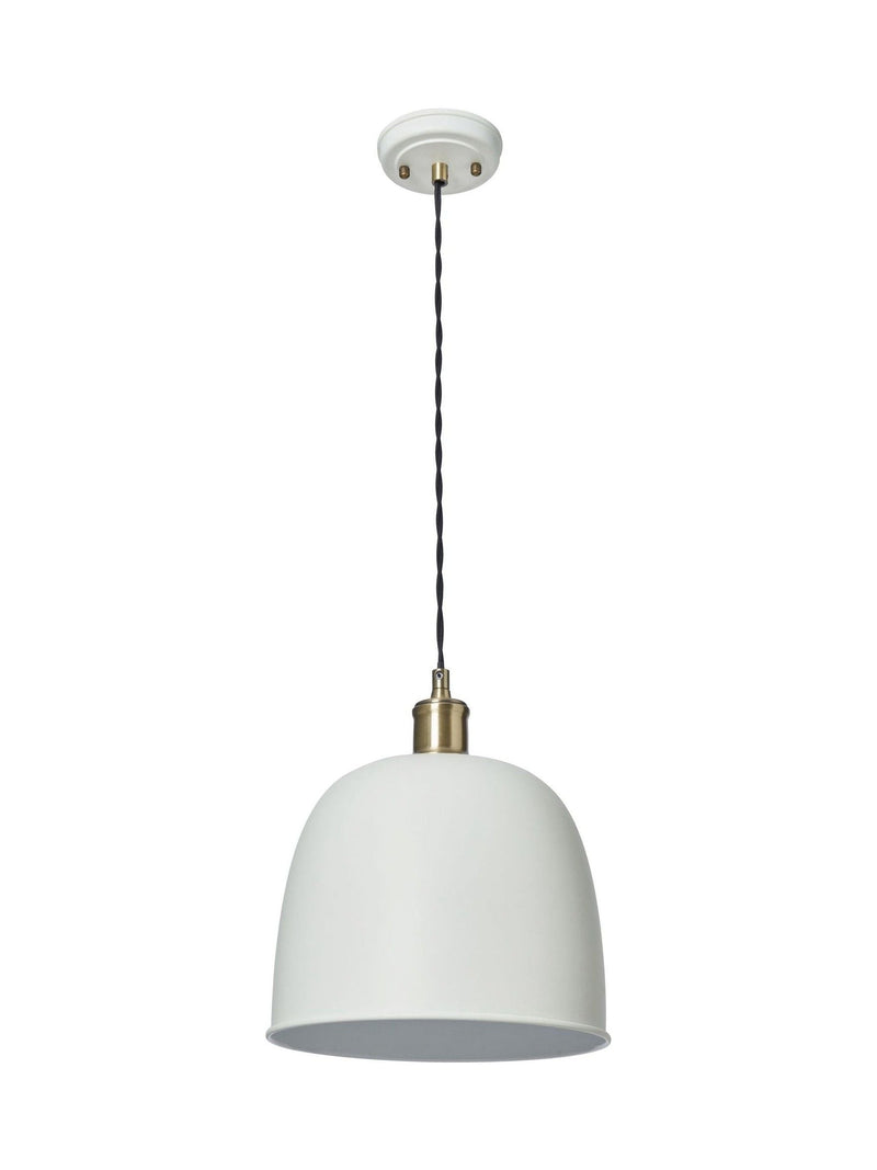 BHS Dale Galley ceiling pendant satin ivory ant brass - British product