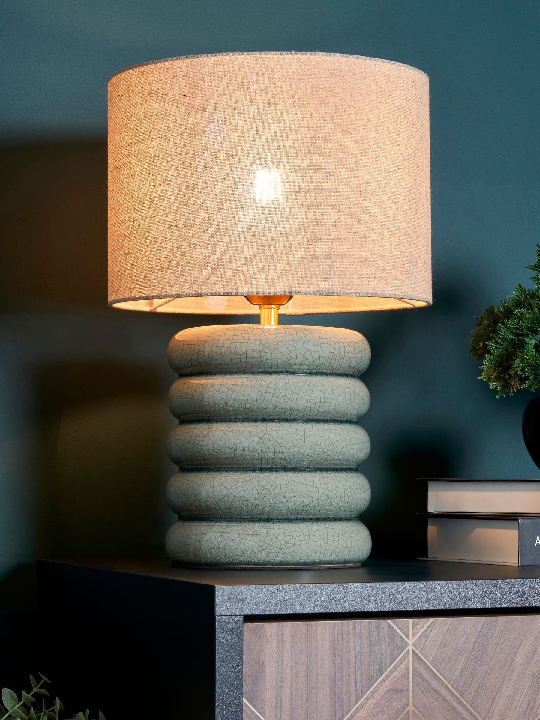BHS Flump table lamp in blue (British brand)