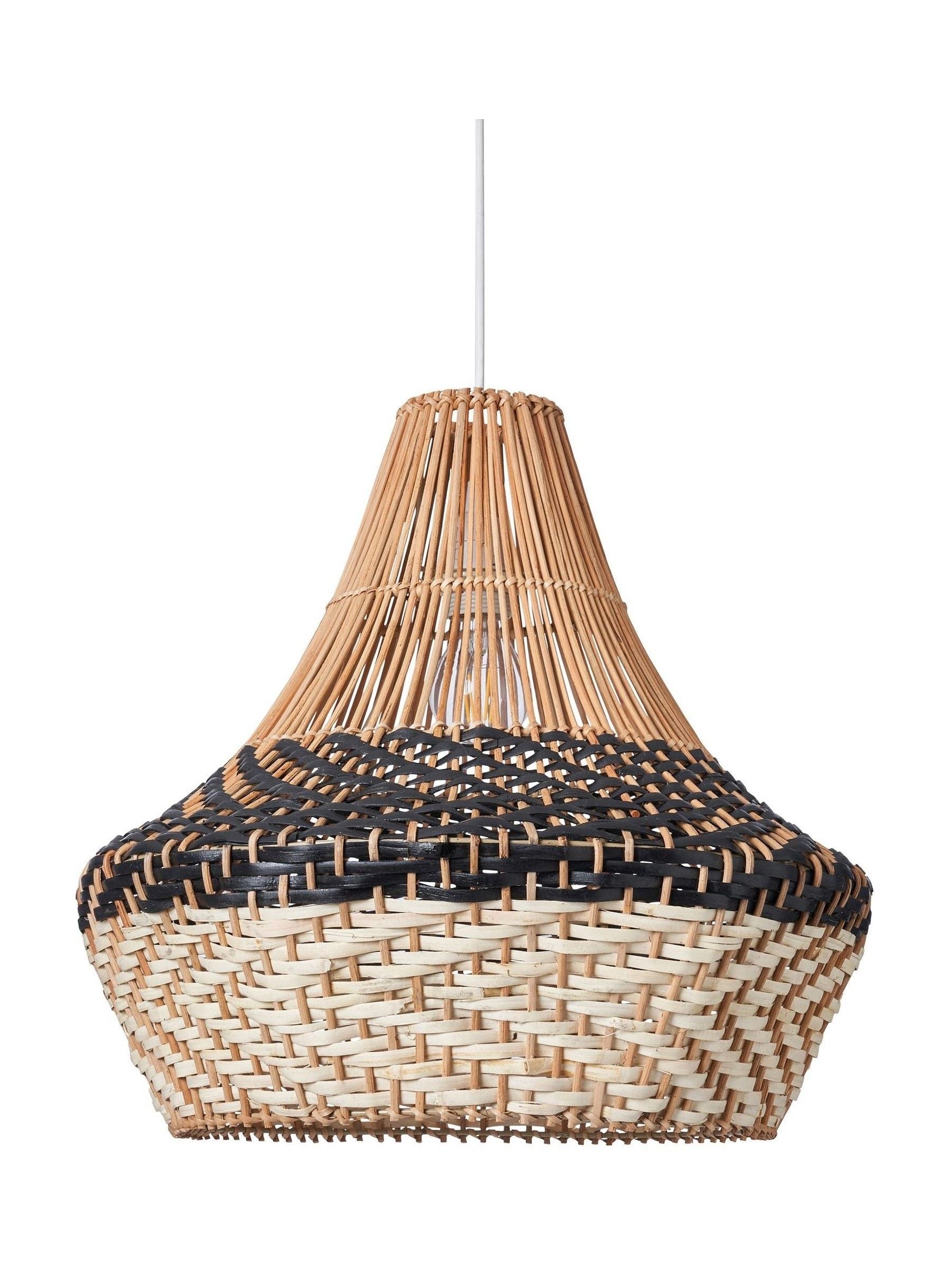 BHS ceiling light mixed coloured rattan shade 45cm - British product