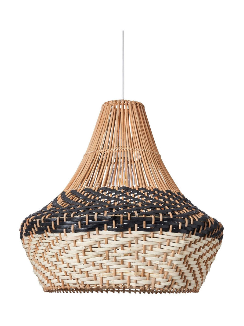 BHS ceiling light mixed coloured rattan shade 45cm - British product
