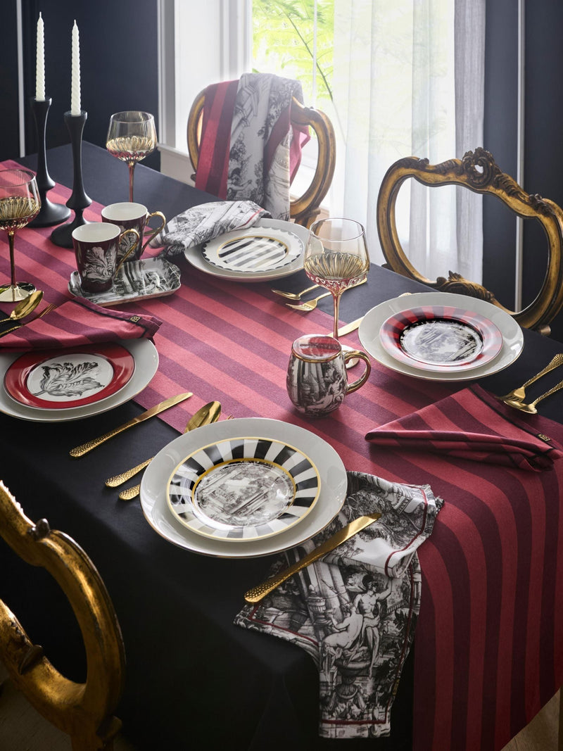 Laurence Llewelyn-Bowen Red Festivo table runner 230cm x 40cm, UK version