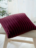Appletree Burgundy Morritz Faux Fur Filled Cushion