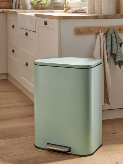 Next Sage Green 50L Soft Close Pedal Bin- Buy online at McGrocer
