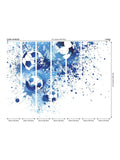 Origin Murals wall mural pink girls football 3.5x2.8M - British product