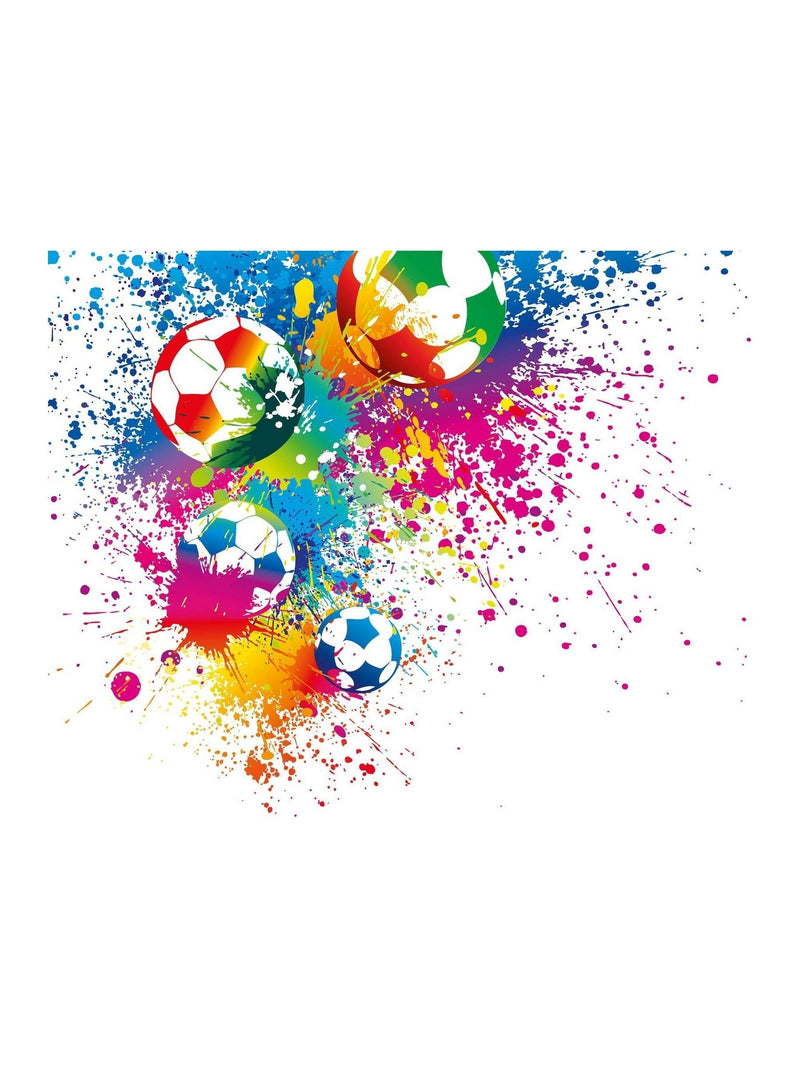 Origin Murals Multi Football Splash wall mural 3.5m x 2.8m, UK version
