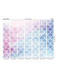 Origin Murals pastel watercolour mermaid scales wall mural, UK version