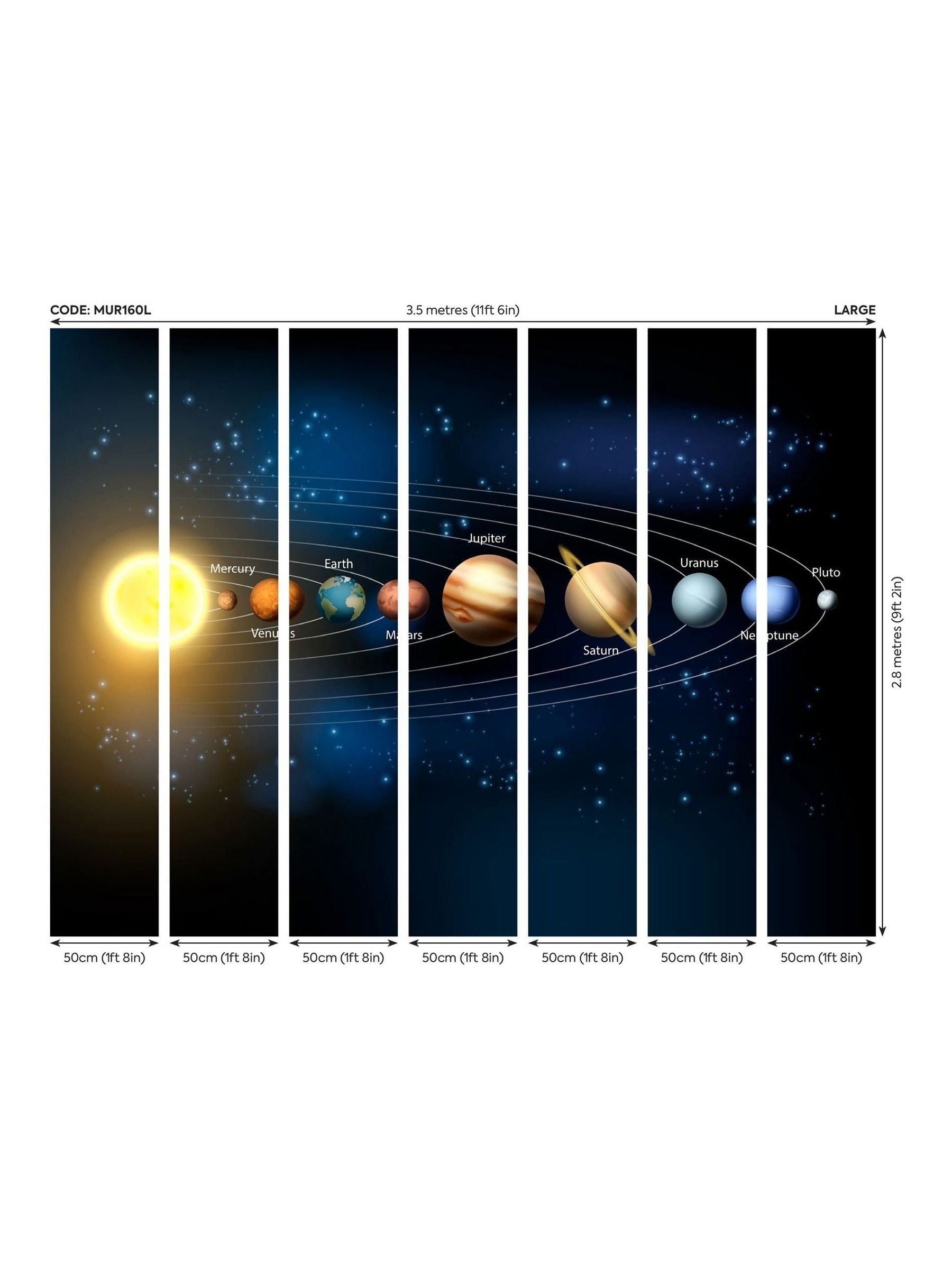Origin Murals wall mural Multi 3.5M x 2.8M (British brand)