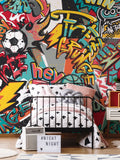 Origin Murals Red Sports Graffiti 3.5M x 2.8M Wall Mural