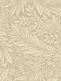 Hoopla Walls Straw Ditsy Leaf Stripe A4 Wallpaper Sample