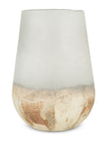 Nkuku Smoke Ngolo glass vase 28cm, imported from the UK