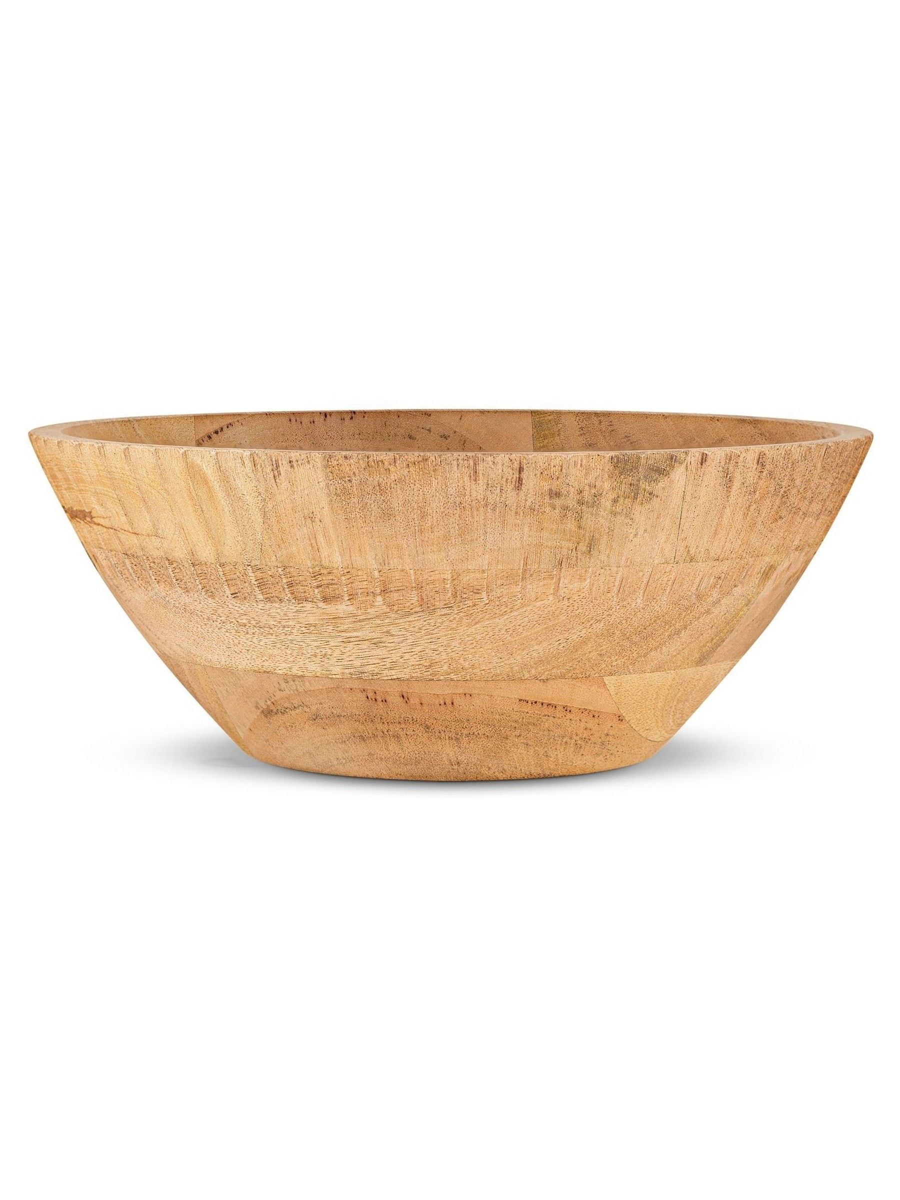 Nkuku Gavivi mango wood bowl with hand-carved detailing (British brand)
