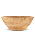 Nkuku Gavivi mango wood bowl with hand-carved detailing (British brand)