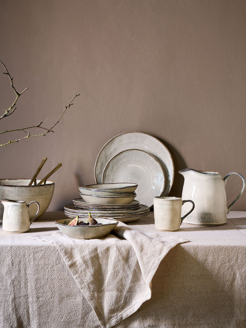 Nkuku cream Malia stoneware jug, UK version