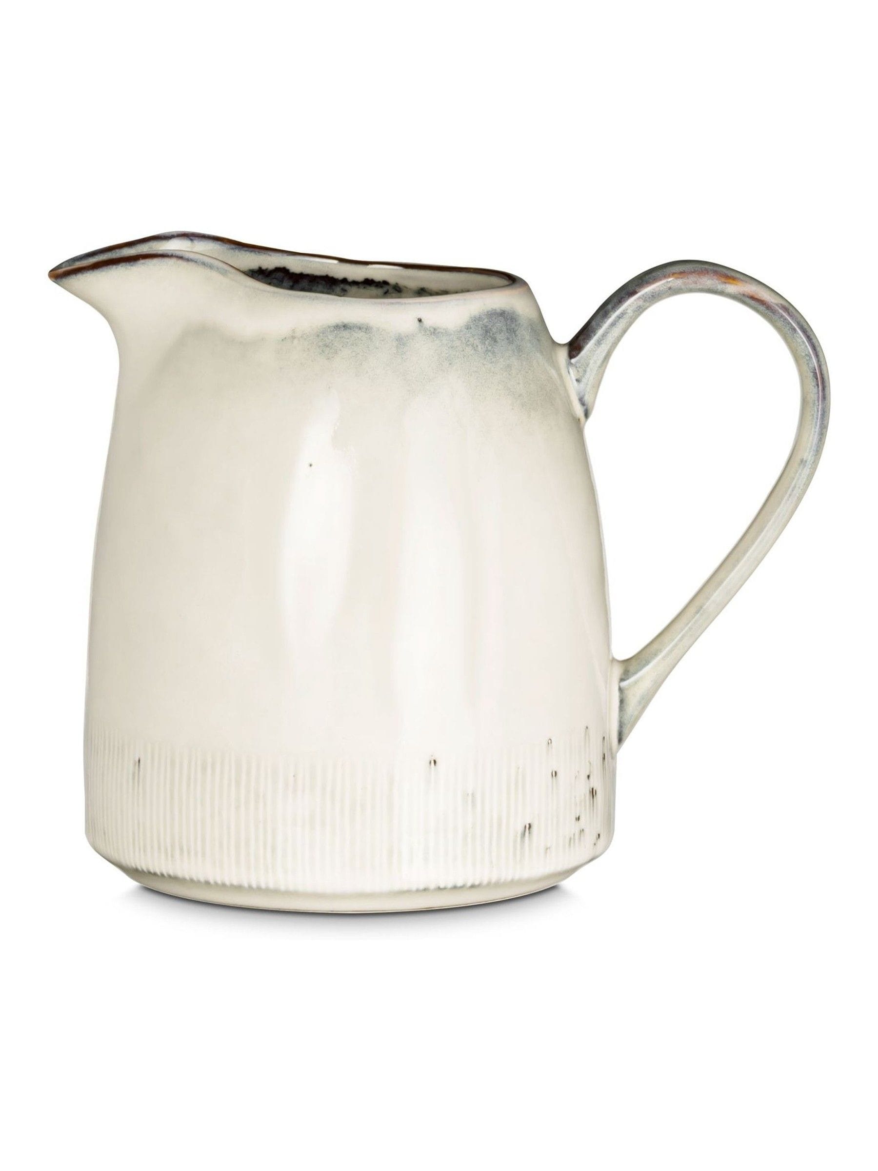 Nkuku cream Malia stoneware jug, UK version
