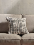 Nkuku white Mika square cushion cover 50cm, imported from the UK