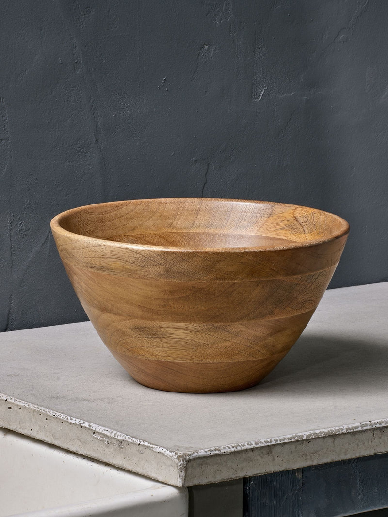 Nkuku Natural Indus wooden bowl solid mango wood - British product