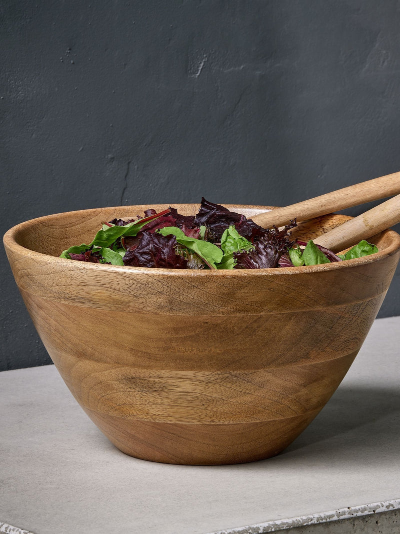 Nkuku Natural Indus wooden bowl solid mango wood - British product
