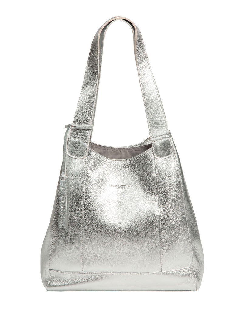 Pure Luxuries London Metallic Silver Colette Handbag
