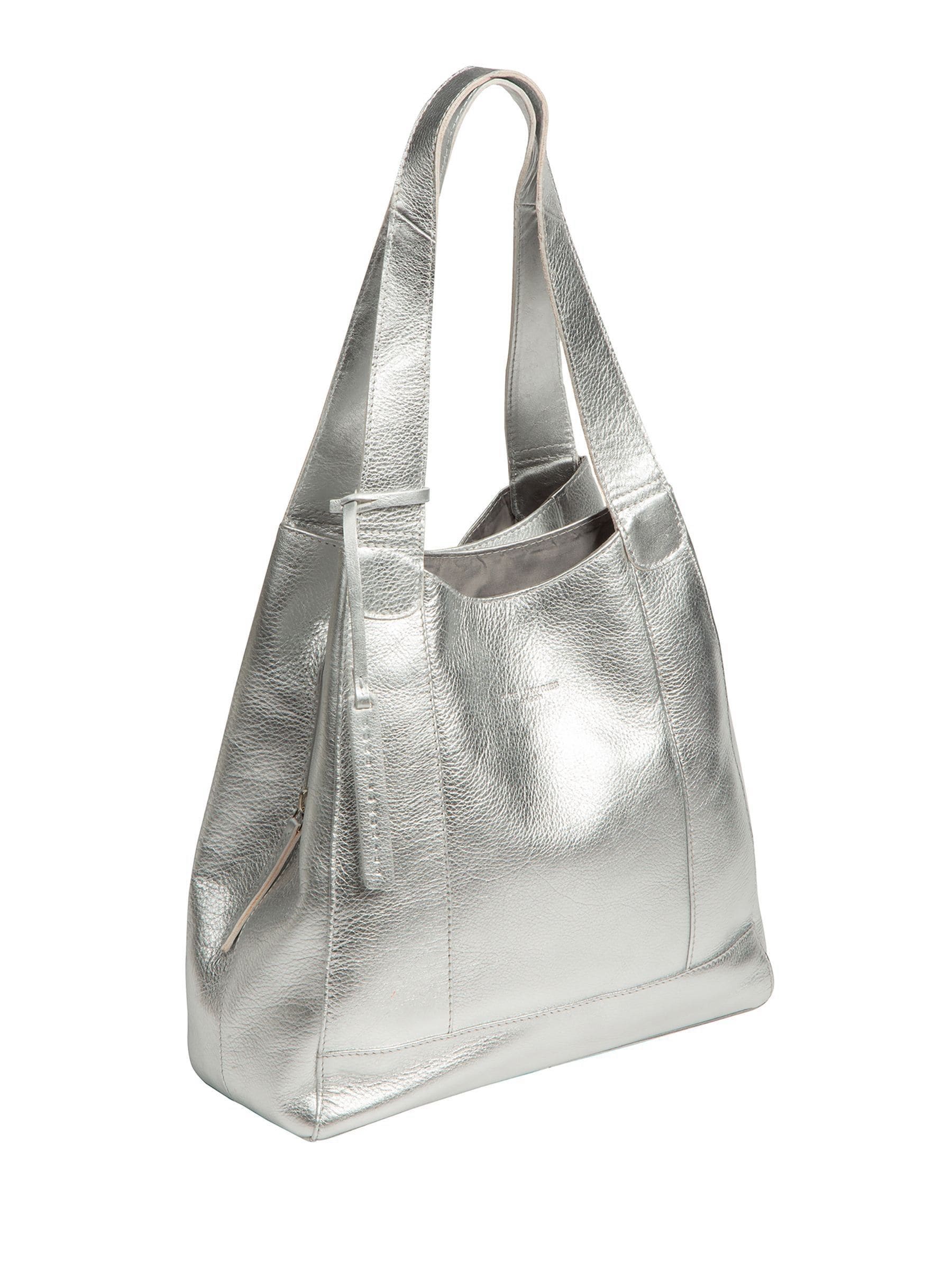 Pure Luxuries London Metallic Silver Colette Handbag