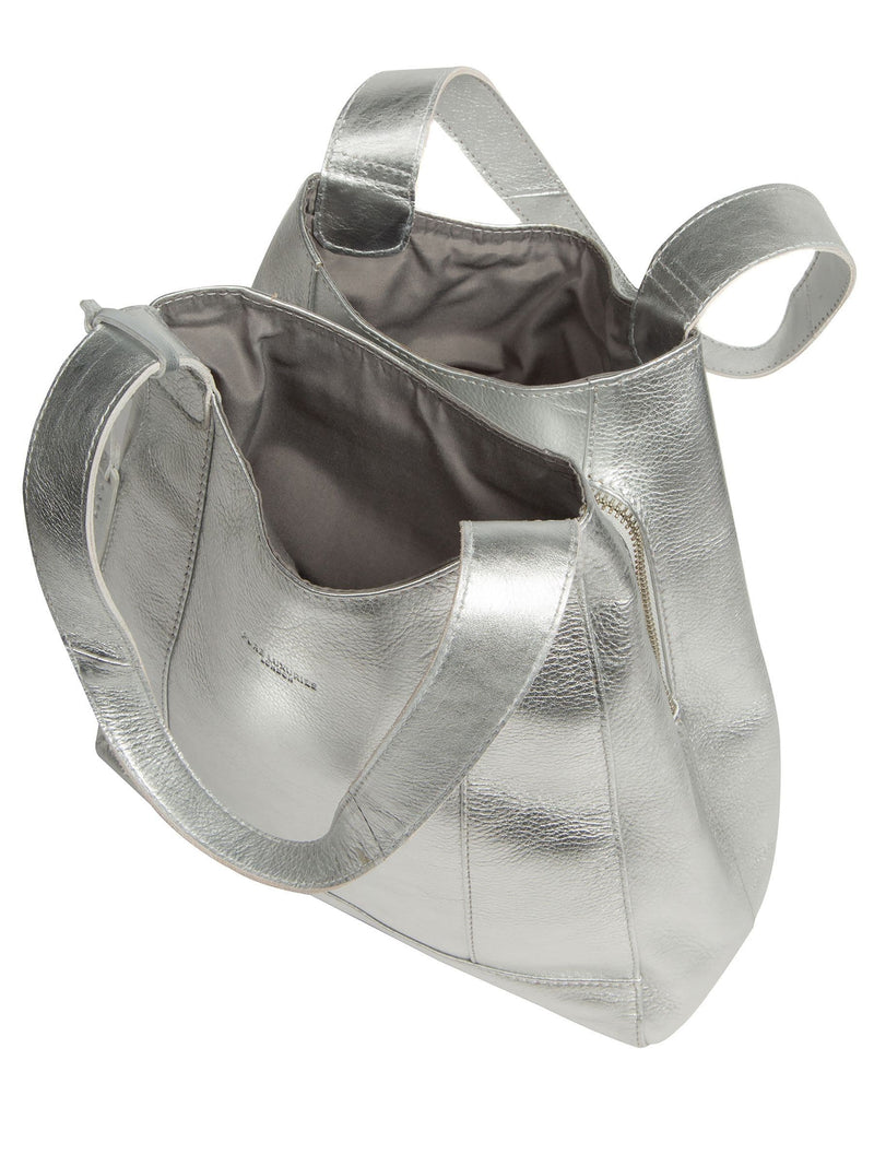 Pure Luxuries London Metallic Silver Colette Handbag