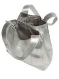 Pure Luxuries London Metallic Silver Colette Handbag
