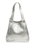 Pure Luxuries London Metallic Silver Colette Handbag