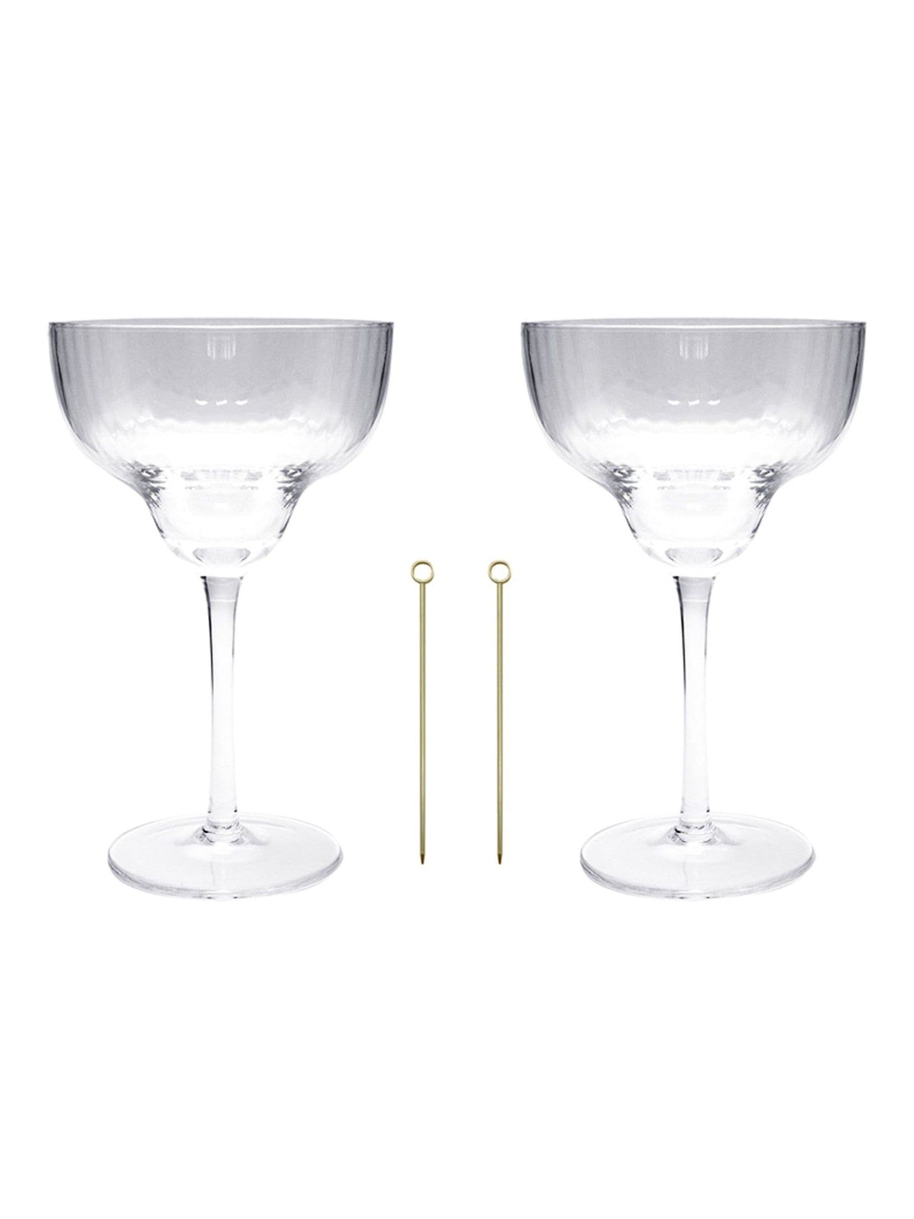 Portico Designs margarita cocktail glasses set, UK version