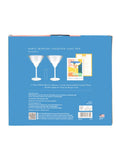 Portico Designs Martini Set ribbed 300ml, imported from the UK