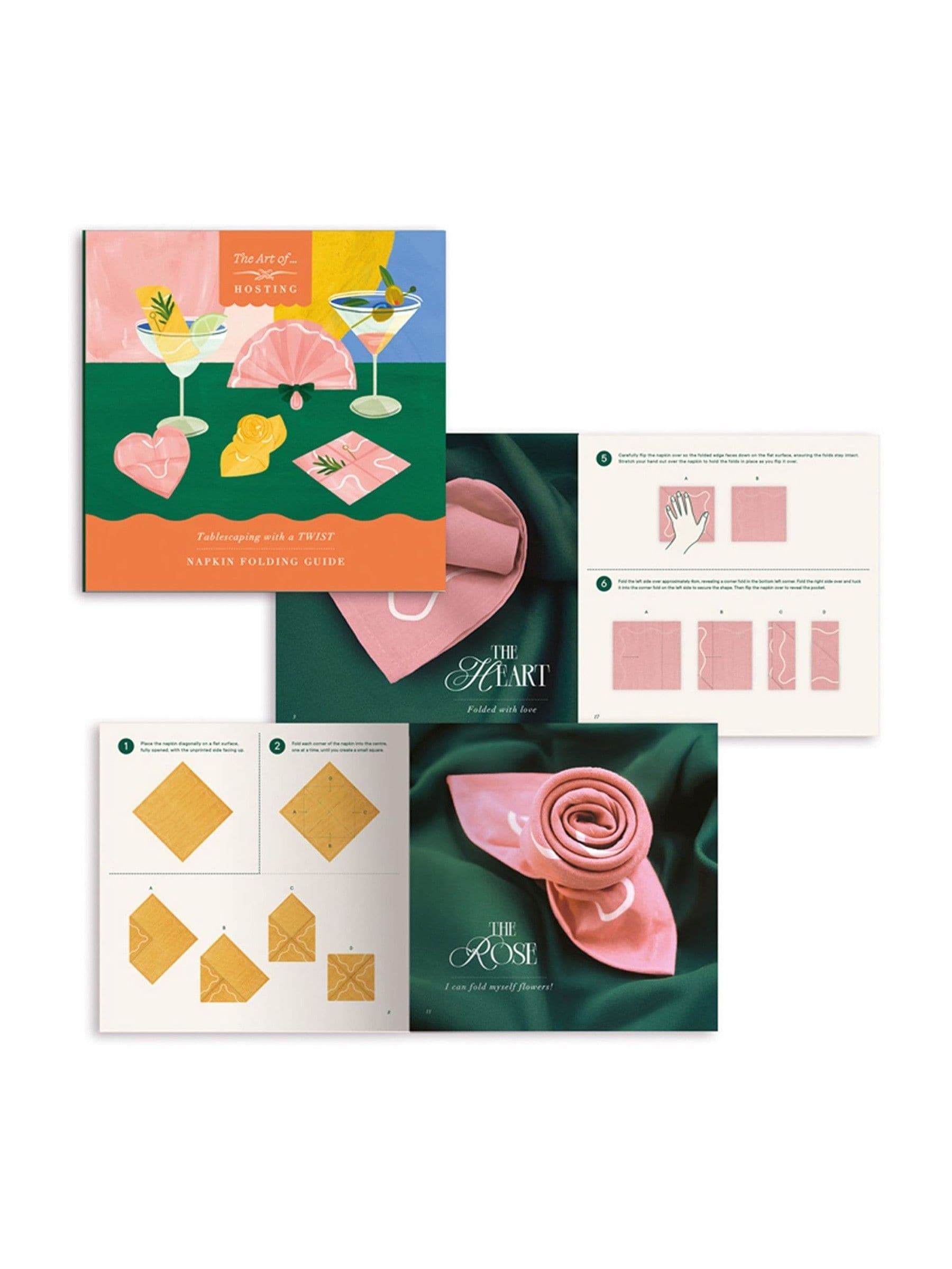 Portico Designs napkin art set and velvet bows gift set, imported from the UK