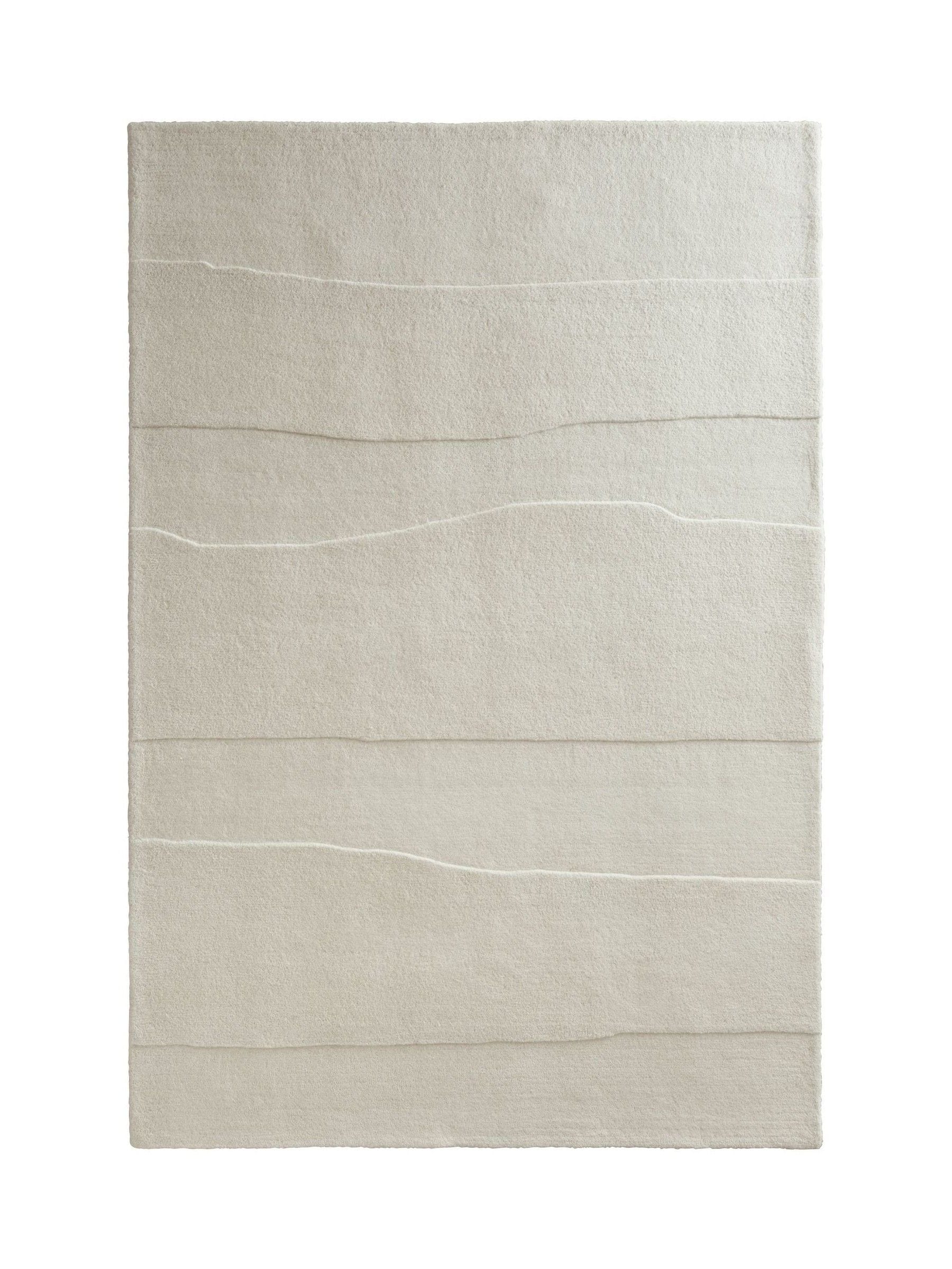 Origin cream sculptured rock wool rug (British brand)