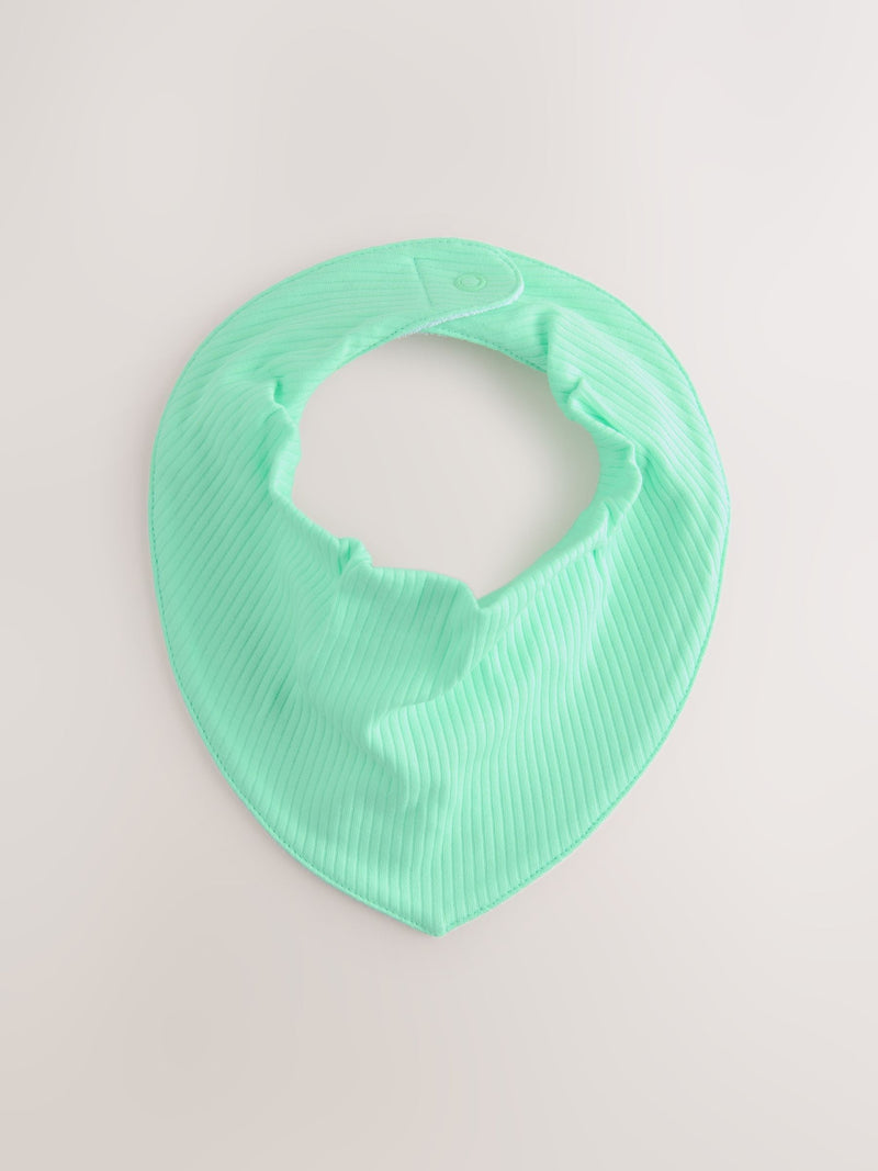 Baby dribble bibs 5 pack blue and green (British brand)